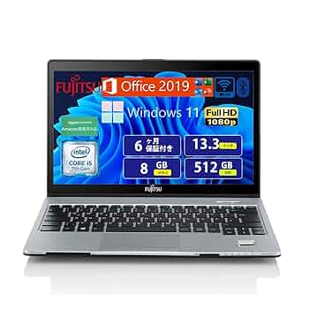 #499 富士通 LIFEBOOK S937/S i5-7200U 8GB Amazon.co.jp: Fujitsu Laptop FUJITSU LIFEBOOK S937 7th